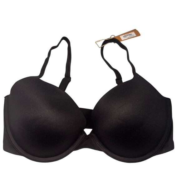 Skims Black Onyx Fits Everybody T-Shirt Underwire Push-Up Bra NWT Size 34D - Picture 2 of 6